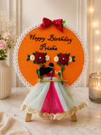 INFINITY CREATIONS Personalized 3D Birthday Photo Embroidery Hoop | Custom Name Gift