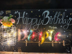 INFINITY CREATIONS Personalized 'Happy Birthday' LED String Art with Date | Custom Photo Wall Décor Gift