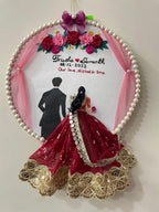 INFINITY CREATIONS Personalized Wedding Embroidery Hoop | Custom Couple Names & Date Gift