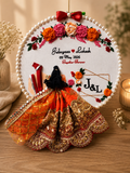 INFINITY CREATIONS Personalized 3D Indian Wedding Hoop | Custom Couple Names Gift