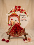 INFINITY CREATIONS Personalized 3D Punjabi Wedding Anand Karaj Hoop | Custom Couple Names Gift