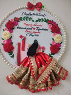 INFINITY CREATIONS Personalized 3D Anniversary Hoop | Custom Couple Names & Congratulations Gift