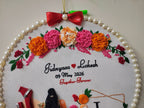 INFINITY CREATIONS Personalized 3D Indian Wedding Hoop | Custom Couple Names Gift