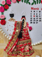 INFINITY CREATIONS Personalized Bengali Wedding Embroidery Hoop | Custom Couple Names & Calendar Gift