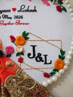 INFINITY CREATIONS Personalized 3D Indian Wedding Hoop | Custom Couple Names Gift
