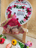 INFINITY CREATIONS Personalized Wedding Embroidery Hoop Frame | Custom Names & Date, Handmade, Bridal Keepsake Gift, Anniversary & Engagement Décor