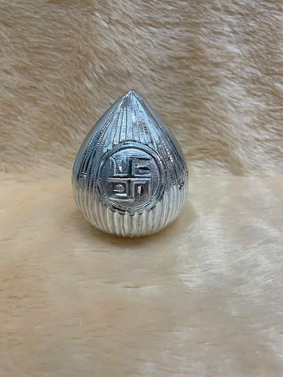 INFINITY CREATIONS Premium White Metal Mangal Kalash | Pooja & Mandir Decor