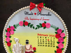 INFINITY CREATIONS Personalized 3D 2in1 colour Indian Wedding Hoop | Custom Couple Names Gift