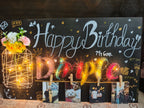 INFINITY CREATIONS Personalized 'Happy Birthday' LED String Art with Date | Custom Photo Wall Décor Gift