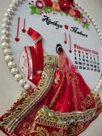 INFINITY CREATIONS Personalized 3D Indian Wedding Hoop | Custom Couple Names Gift