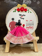 Customized Christian Wedding Hoop for Couples | Personalized Embroidery Hoop with Cross Theme | Handmade Bridal Keepsake Gift