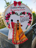 INFINITY CREATIONS Personalized Wedding Embroidery Hoop | Custom Bride & Groom Names Gift