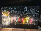 INFINITY CREATIONS Personalized 'Happy Birthday' LED String Art with Date | Custom Photo Wall Décor Gift