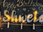 INFINITY CREATIONS Personalized 'Happy Birthday' LED String Art with Date | Custom Photo Wall Décor Gift