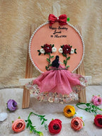 INFINITY CREATIONS Personalized Birthday Embroidery Hoop | Custom Name & Date Gift for Girls