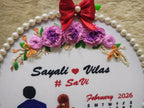 Infinity Creations Personalized Couple Embroidery Hoop – Custom Wedding & Anniversary Gift 10 Inch