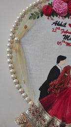 INFINITY CREATIONS Personalized 3D Family Hoop | Custom Parents & Daughter Names Gift