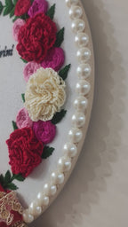INFINITY CREATIONS Personalized 3D Anniversary Hoop | Custom Couple Names & Congratulations Gift